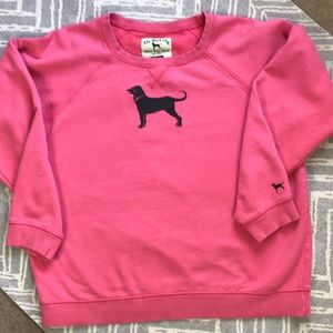 The Black Dog Pull Over Pink Sweatshirt